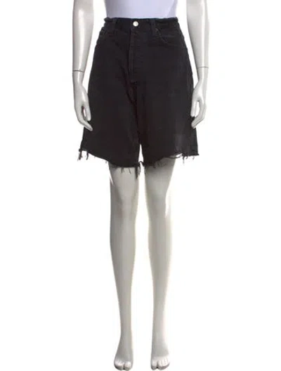 Pre-owned Agolde Mini Shorts In Black