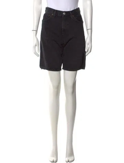 Pre-owned Agolde Mini Shorts In Black