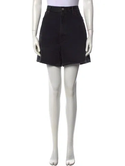 Pre-owned Agolde Mini Shorts In Black