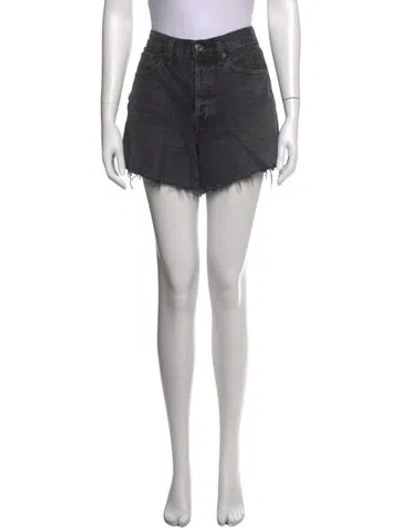 Pre-owned Agolde Mini Shorts In Black