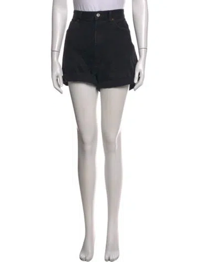 Pre-owned Agolde Mini Shorts In Black