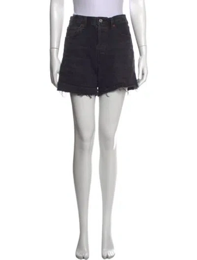 Pre-owned Agolde Mini Shorts In Black
