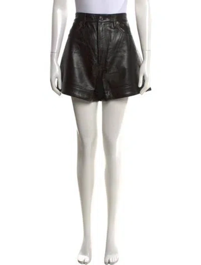 Pre-owned Agolde Mini Shorts In Black