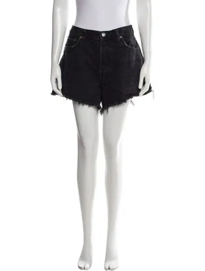 Pre-owned Agolde Mini Shorts In Black
