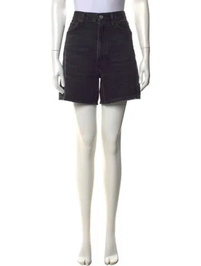 Pre-owned Agolde Mini Shorts In Black