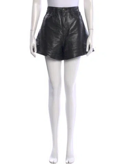 Pre-owned Agolde Mini Shorts In Black