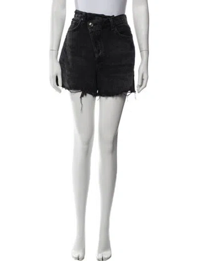 Pre-owned Agolde Mini Shorts In Black