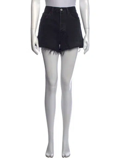 Pre-owned Agolde Mini Shorts In Black
