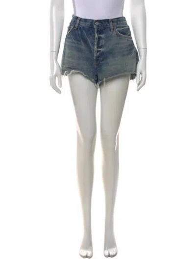 Pre-owned Agolde Mini Shorts In Black