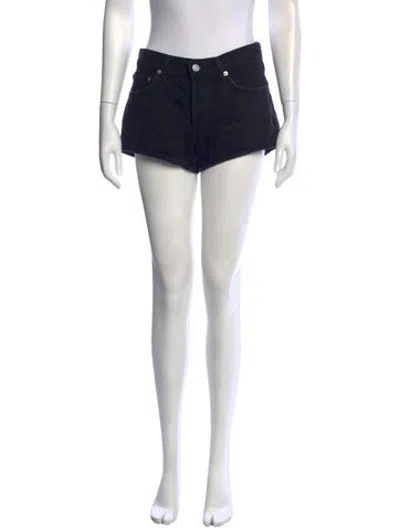 Pre-owned Agolde Mini Shorts In Black
