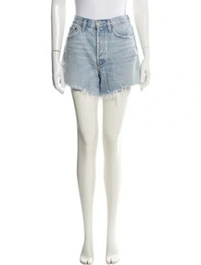 Pre-owned Agolde Mini Shorts In Blue