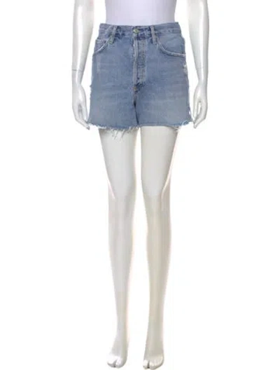 Pre-owned Agolde Mini Shorts In Blue