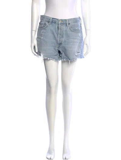 Pre-owned Agolde Mini Shorts In Blue