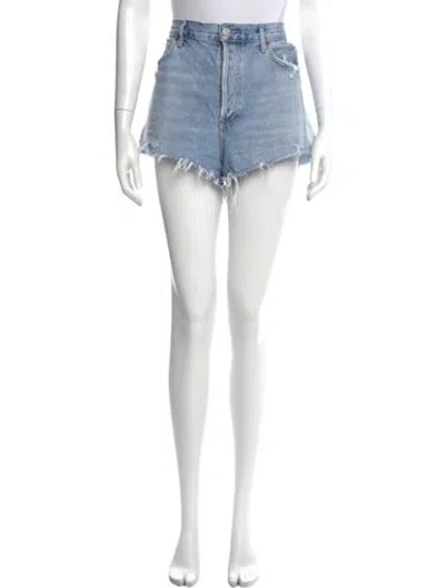 Pre-owned Agolde Mini Shorts In Blue
