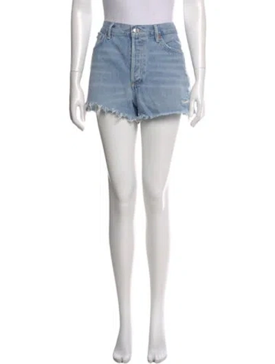 Pre-owned Agolde Mini Shorts In Blue