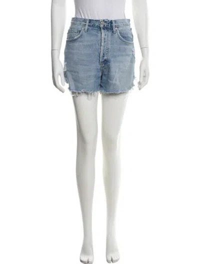 Pre-owned Agolde Mini Shorts In Blue