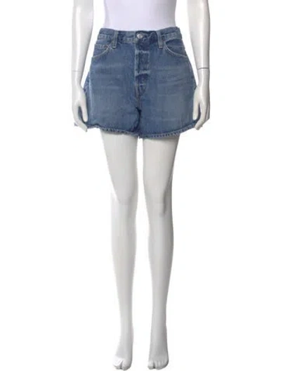 Pre-owned Agolde Mini Shorts In Blue