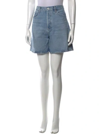Pre-owned Agolde Mini Shorts In Blue