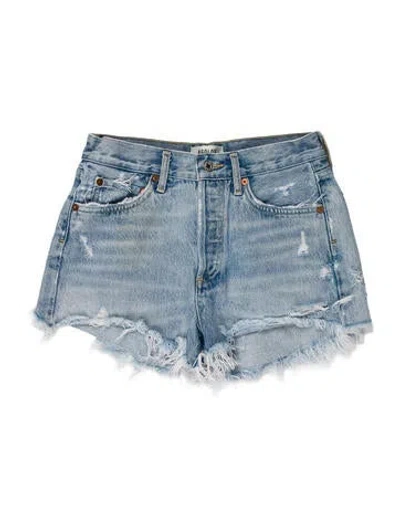 Pre-owned Agolde Mini Shorts In Blue