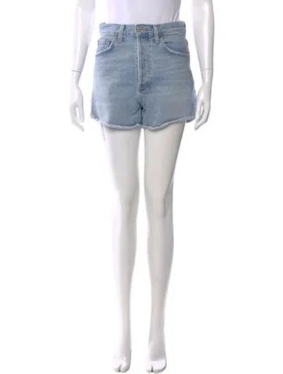 Pre-owned Agolde Mini Shorts In Blue