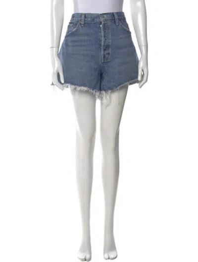 Pre-owned Agolde Mini Shorts In Blue