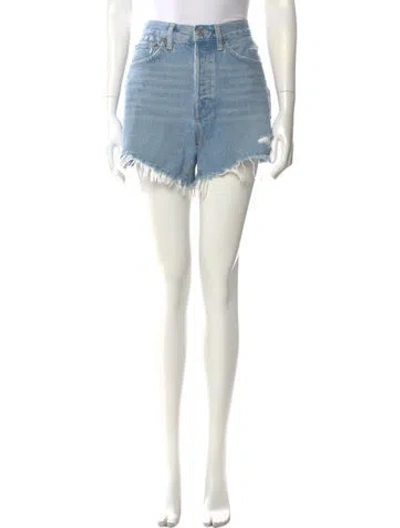 Pre-owned Agolde Mini Shorts In Blue