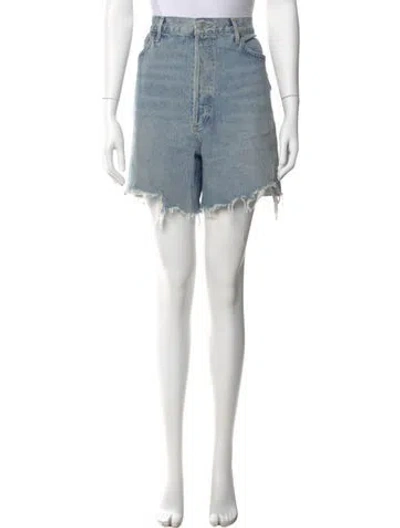 Pre-owned Agolde Mini Shorts In Blue
