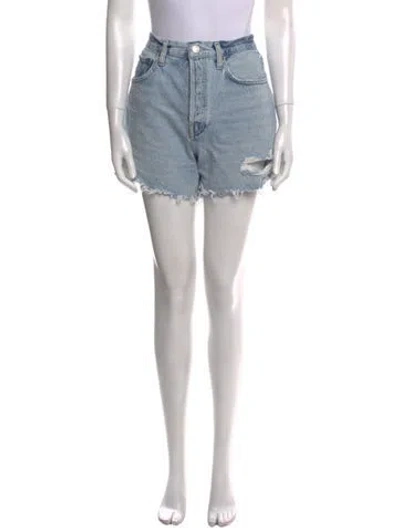 Pre-owned Agolde Mini Shorts In Blue