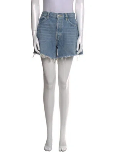 Pre-owned Agolde Mini Shorts In Blue