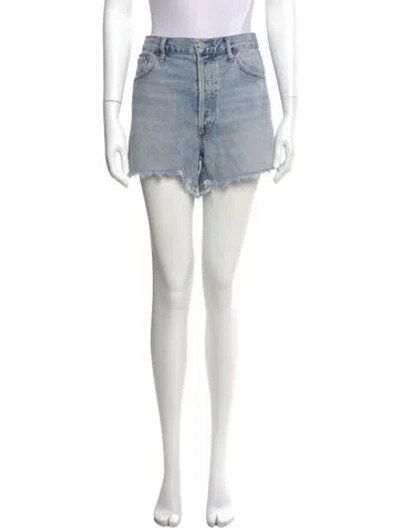 Pre-owned Agolde Mini Shorts In Blue
