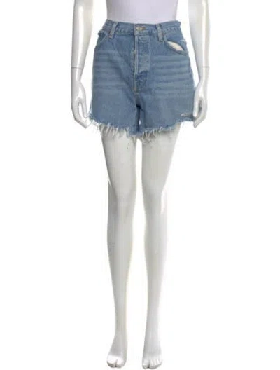 Pre-owned Agolde Mini Shorts In Blue