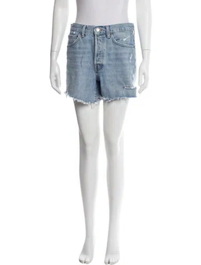 Pre-owned Agolde Mini Shorts In Blue