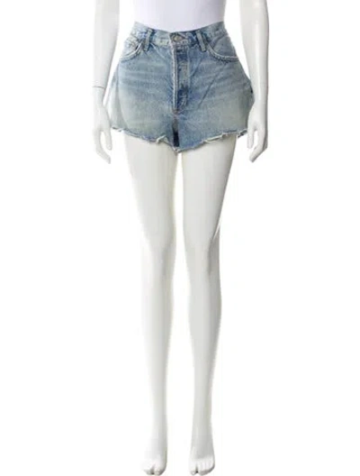 Pre-owned Agolde Mini Shorts In Blue