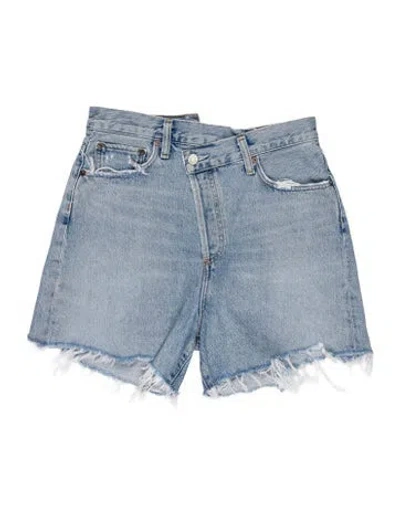 Pre-owned Agolde Mini Shorts In Blue