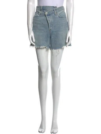 Pre-owned Agolde Mini Shorts In Blue