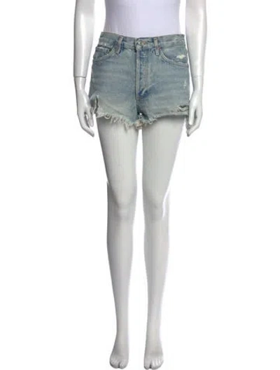 Pre-owned Agolde Mini Shorts In Blue