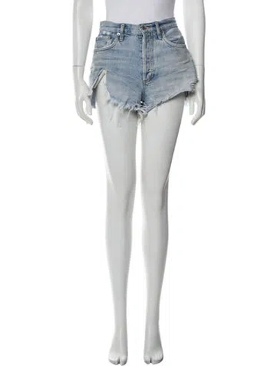 Pre-owned Agolde Mini Shorts In Blue