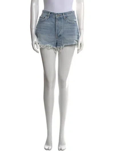 Pre-owned Agolde Mini Shorts In Blue