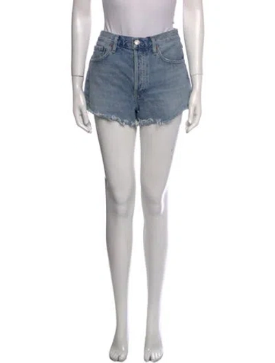 Pre-owned Agolde Mini Shorts In Blue