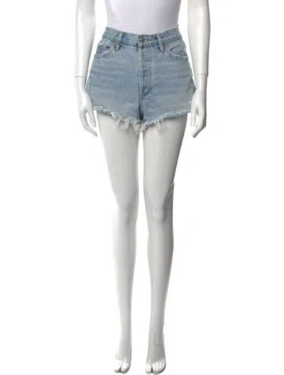 Pre-owned Agolde Mini Shorts In Blue