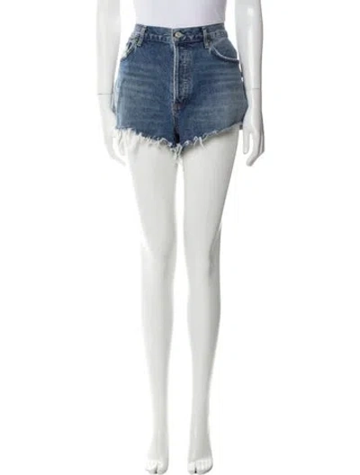 Pre-owned Agolde Mini Shorts In Blue