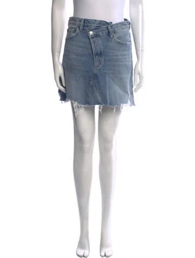 Pre-owned Agolde Mini Shorts In Blue
