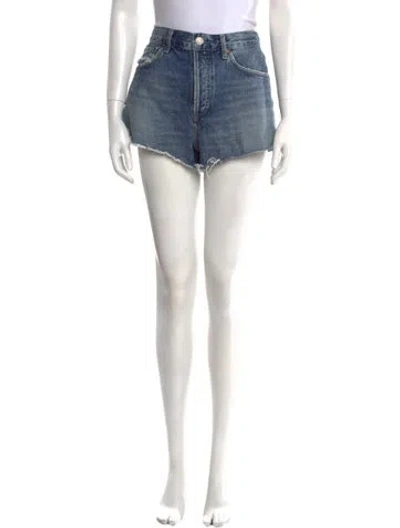 Pre-owned Agolde Mini Shorts In Blue