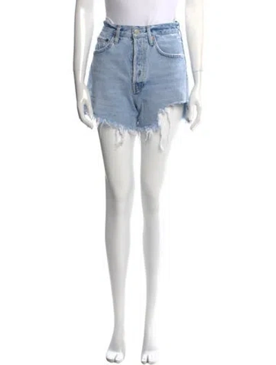 Pre-owned Agolde Mini Shorts In Blue