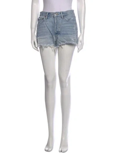Pre-owned Agolde Mini Shorts In Blue