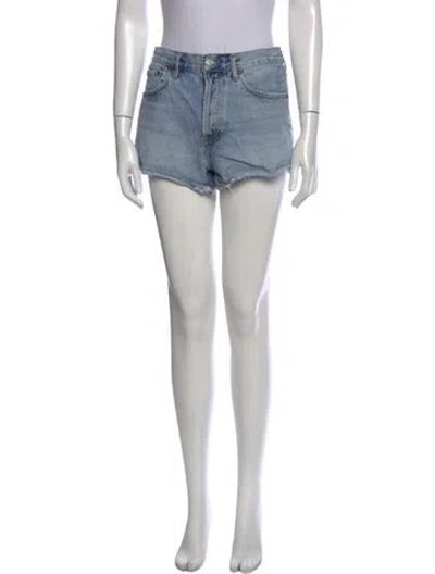 Pre-owned Agolde Mini Shorts In Blue