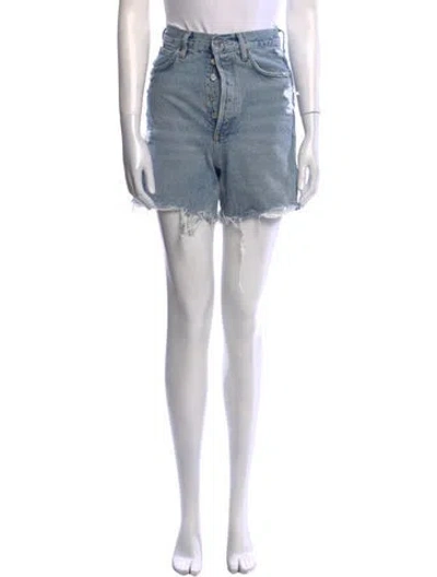 Pre-owned Agolde Mini Shorts In Blue