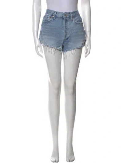 Pre-owned Agolde Mini Shorts In Blue