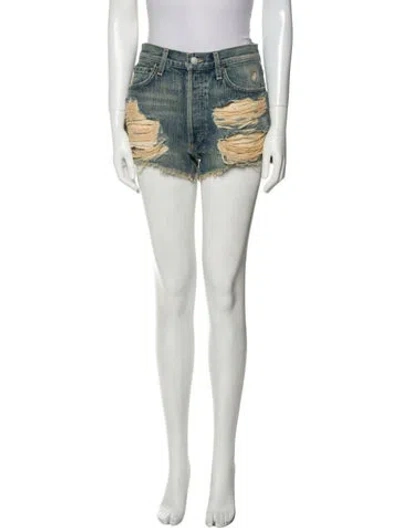 Pre-owned Agolde Mini Shorts In Blue