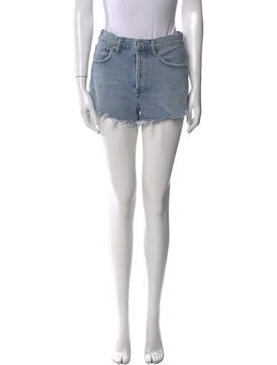 Pre-owned Agolde Mini Shorts In Blue